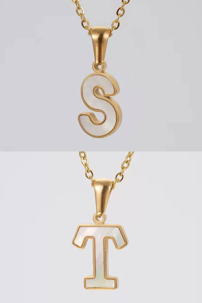 ALPHABET INITIAL PENDANT NECKLACE_CWAJE218