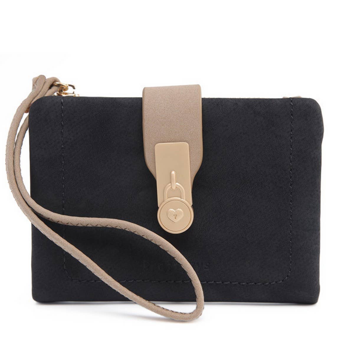 SHORT WOMEN'S SOLID COLOR FOLDING COIN PURSE_CWAB2340