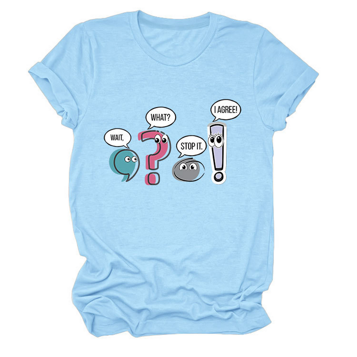 Chic Fun Casual Women's Crew Neck Tee_CWTTS1504