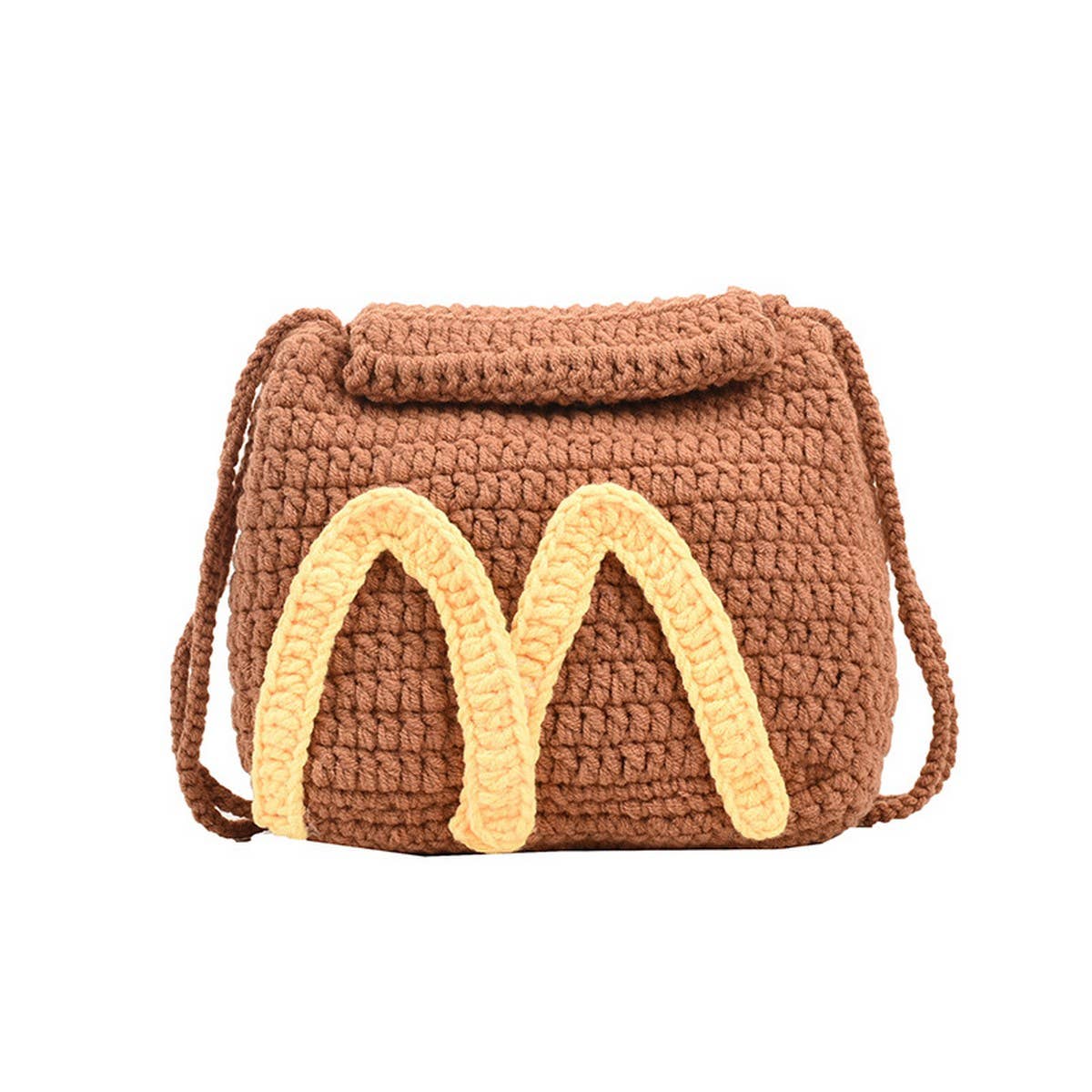 VERSATILE HAND-KNITTED M LETTER BAG_CWAB2421