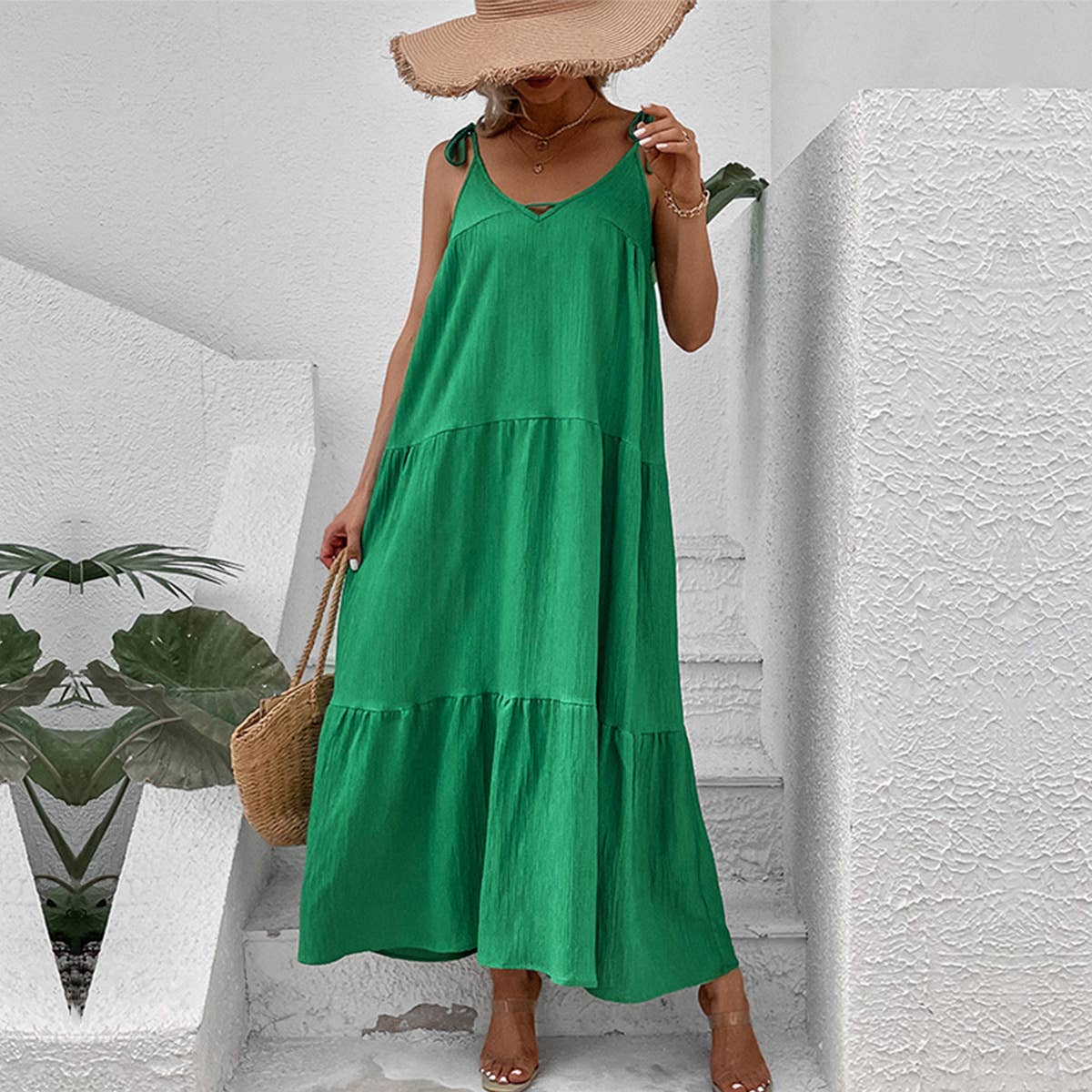 Loose waistband dress