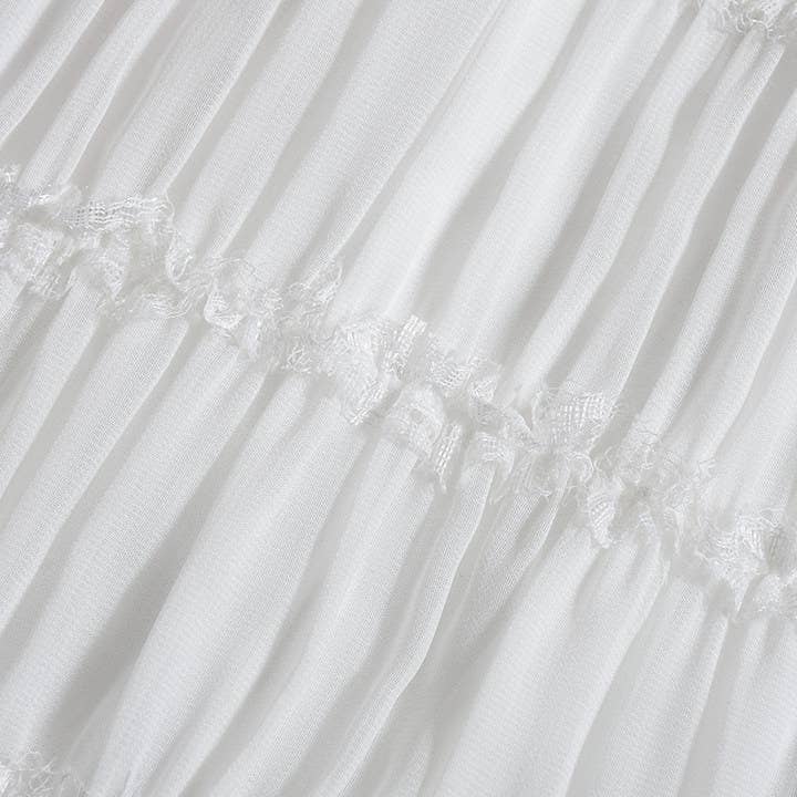 Backless pleated striped personalized dress