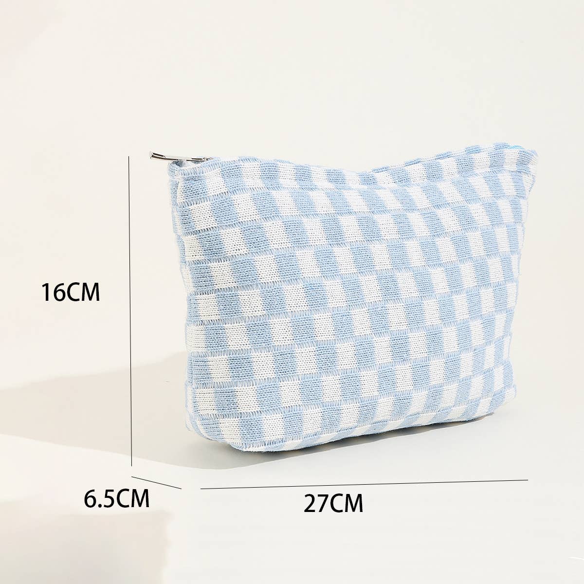 LARGE PLAID WASH BAG COSMETIC BAG_CWAB1034