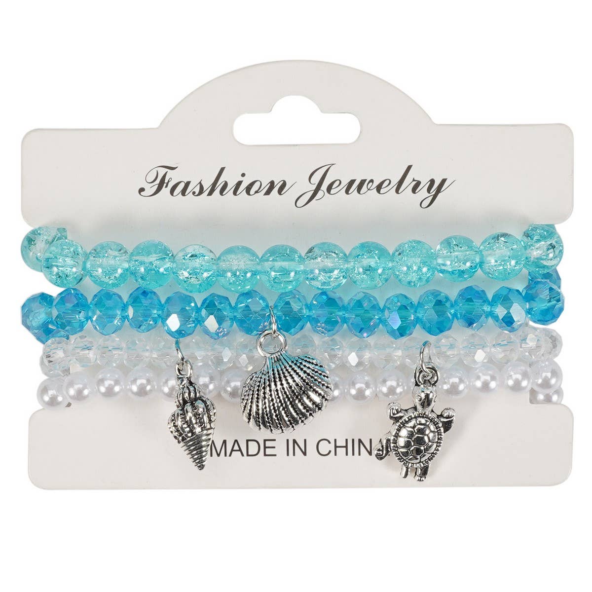 CWAJE05707_BOHO OCEAN STARFISH DOLPHIN SHELL BRACELET