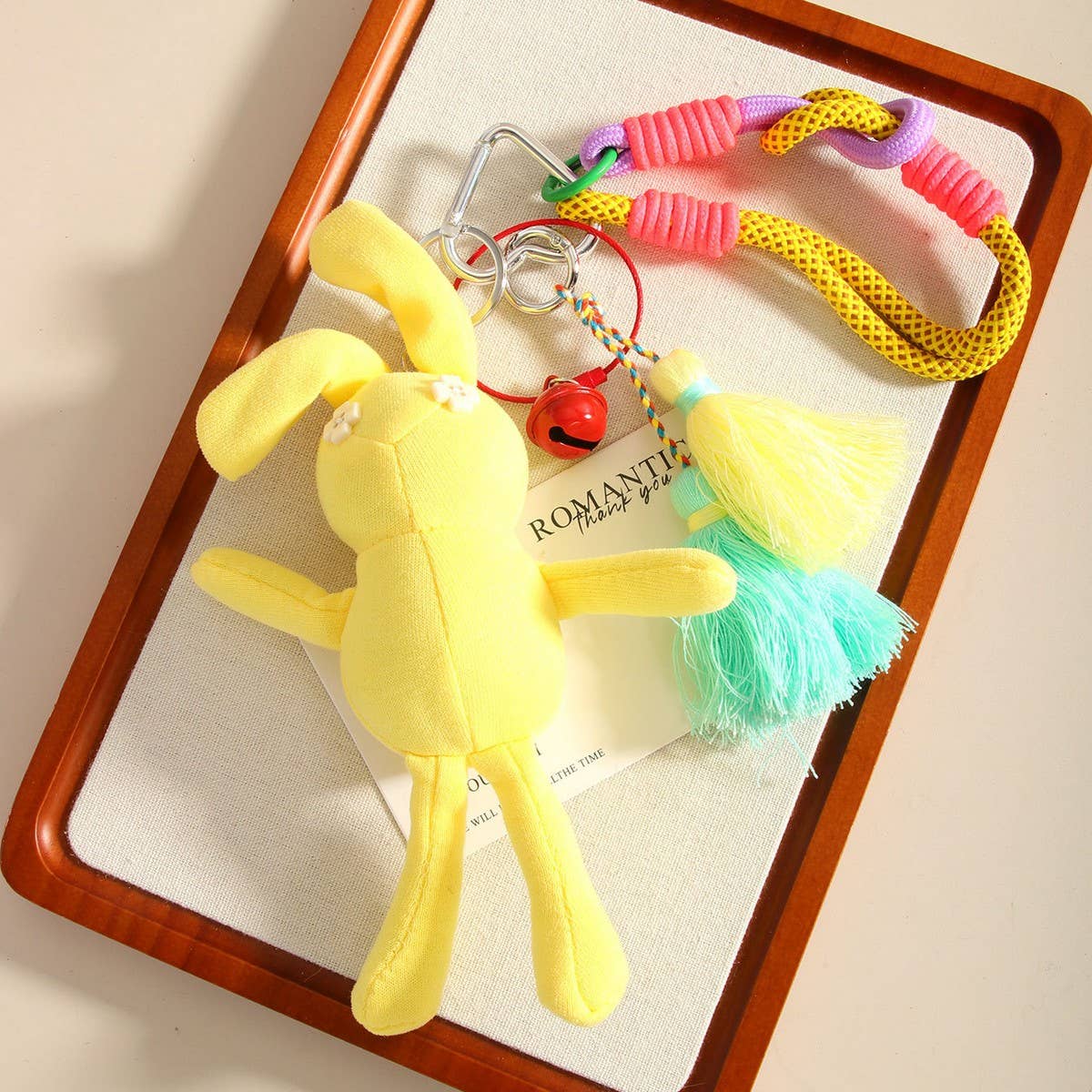 Cute Rabbit Keychain with Hanging Earrings