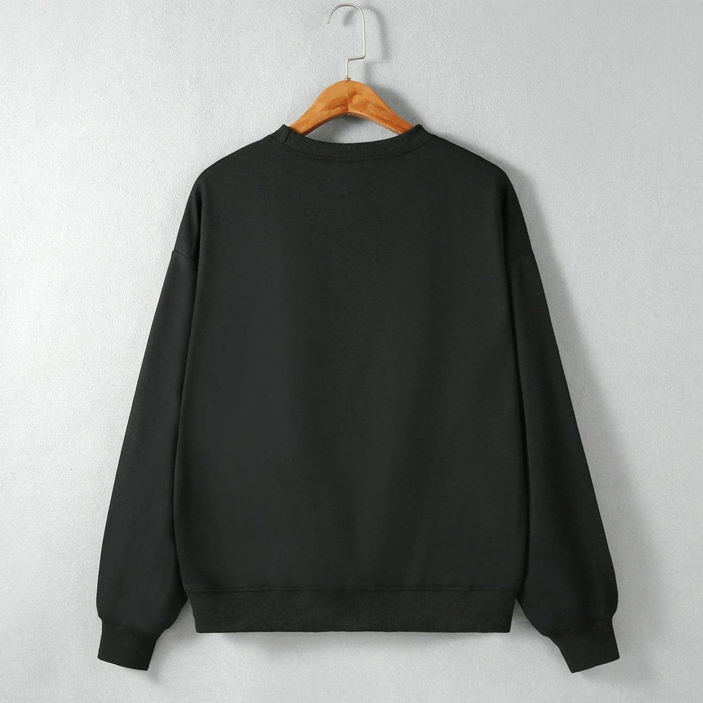 Basic round-neck printed sweatshirt