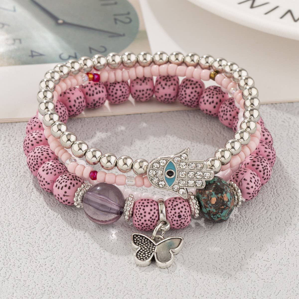 CHAIN ETHNIC STYLE MULTI-LAYER RICE BEAD BRACELET_CWAHA2477