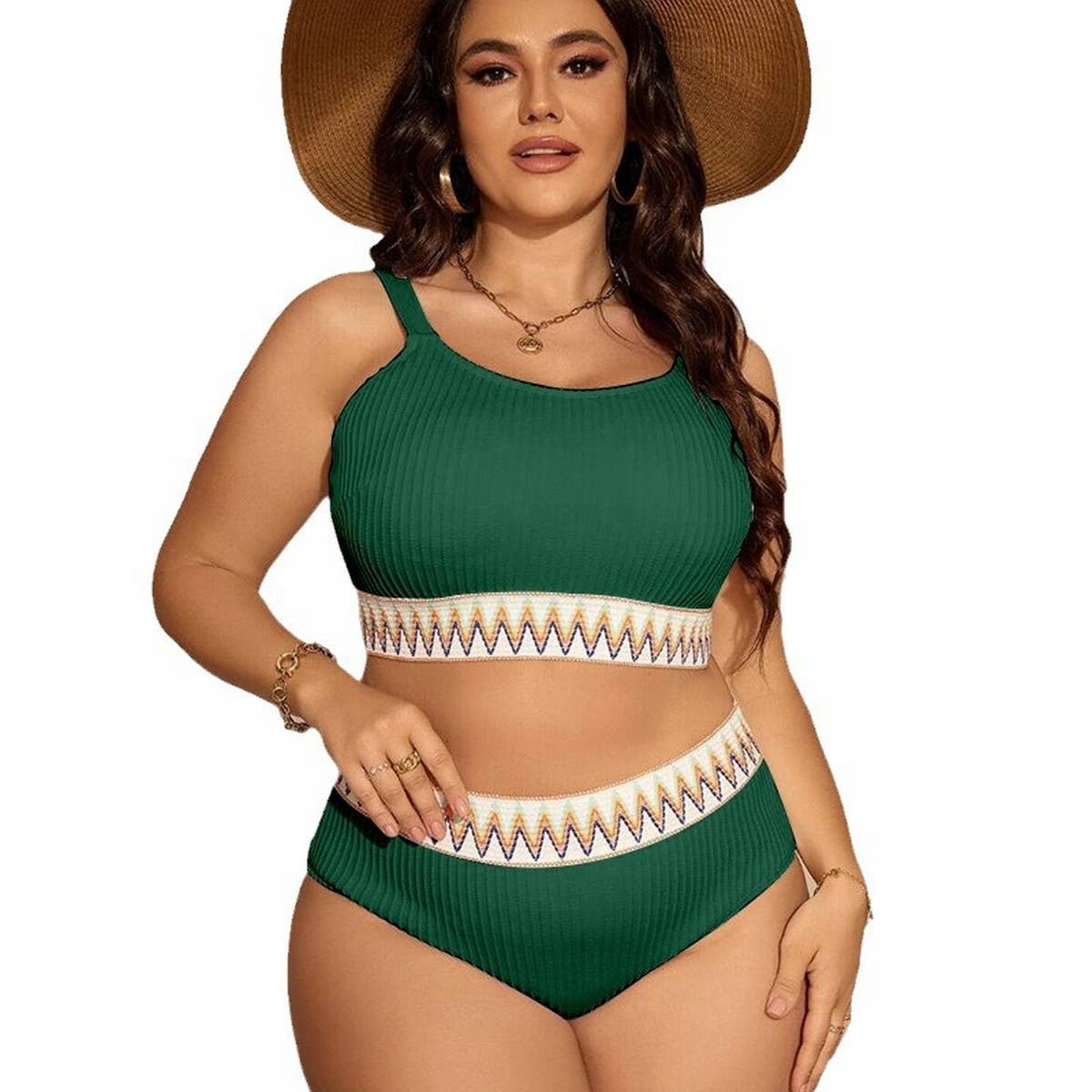 PLUS SIZE BIKINI SWIMSUIT_CWMW0224