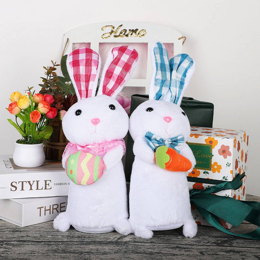 EASTER LIGHTED BUNNY DOLL BUNNY ORNAMENTS