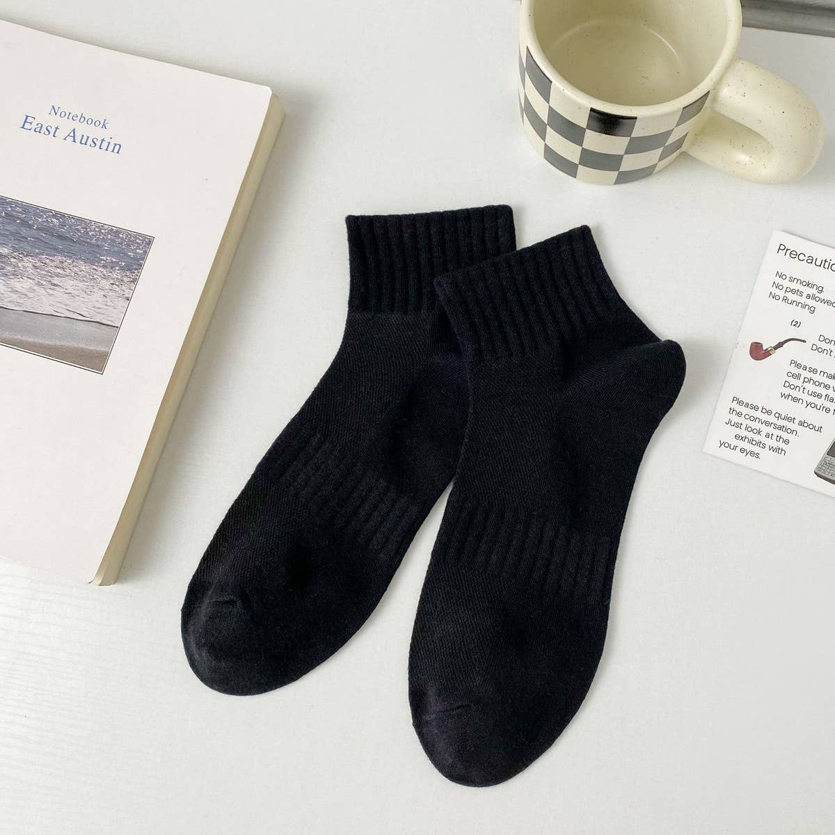 MEN'S BREATHABLE SWEAT-WICKING SPORTS BOAT SOCKS