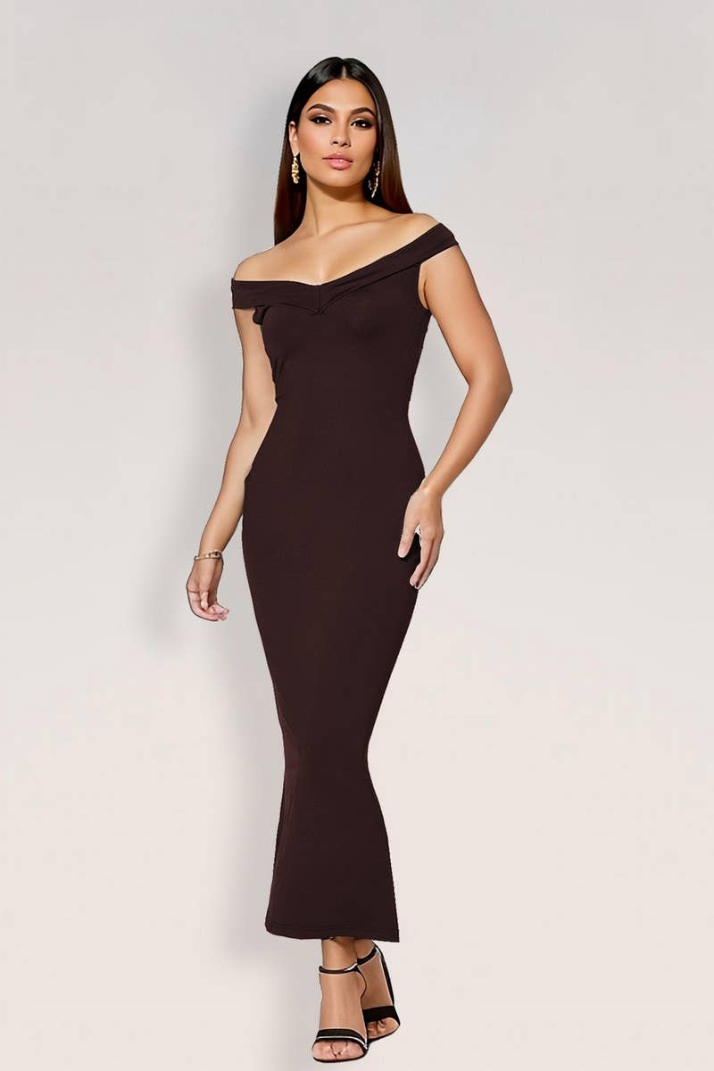 CWDMD4994_SUMMER SEXY OFF-SHOULDER BODYCON MAXI DRESS
