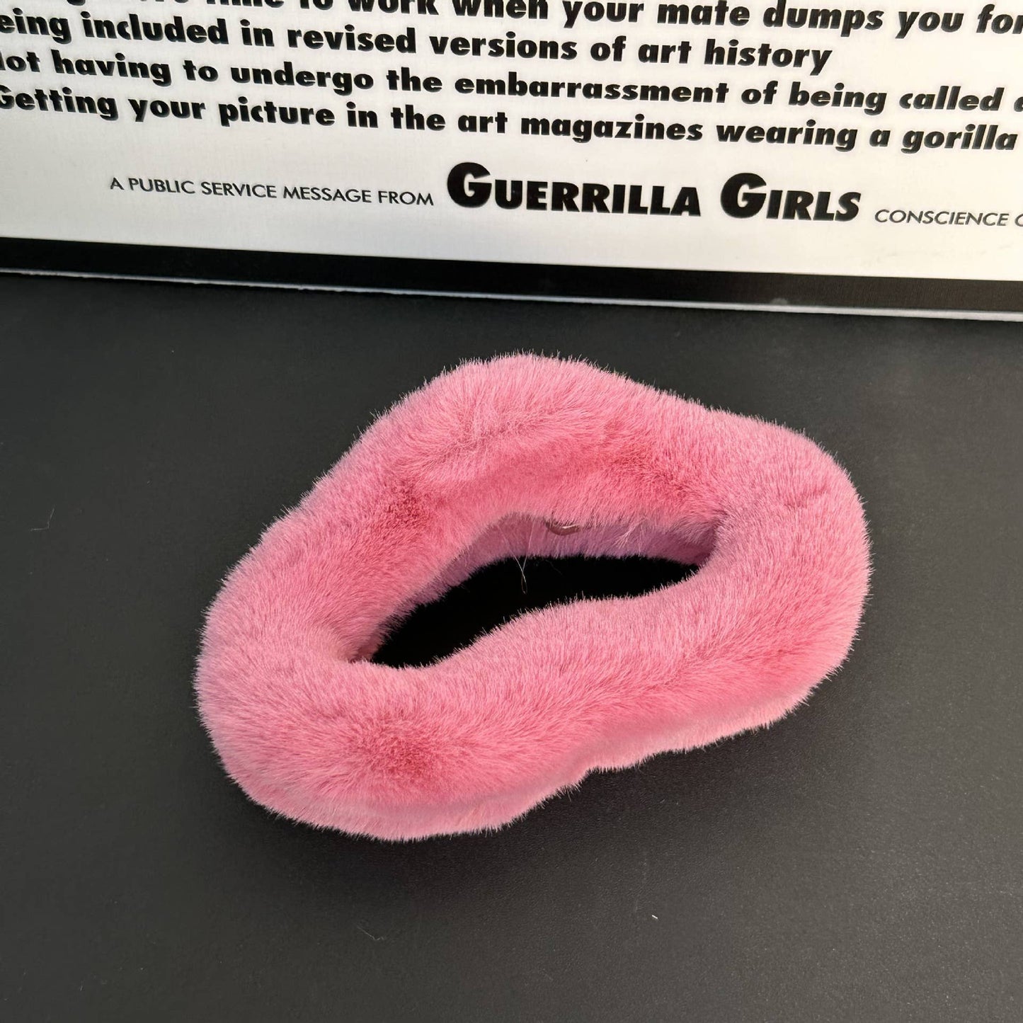 Plush clip with advanced white hair grip