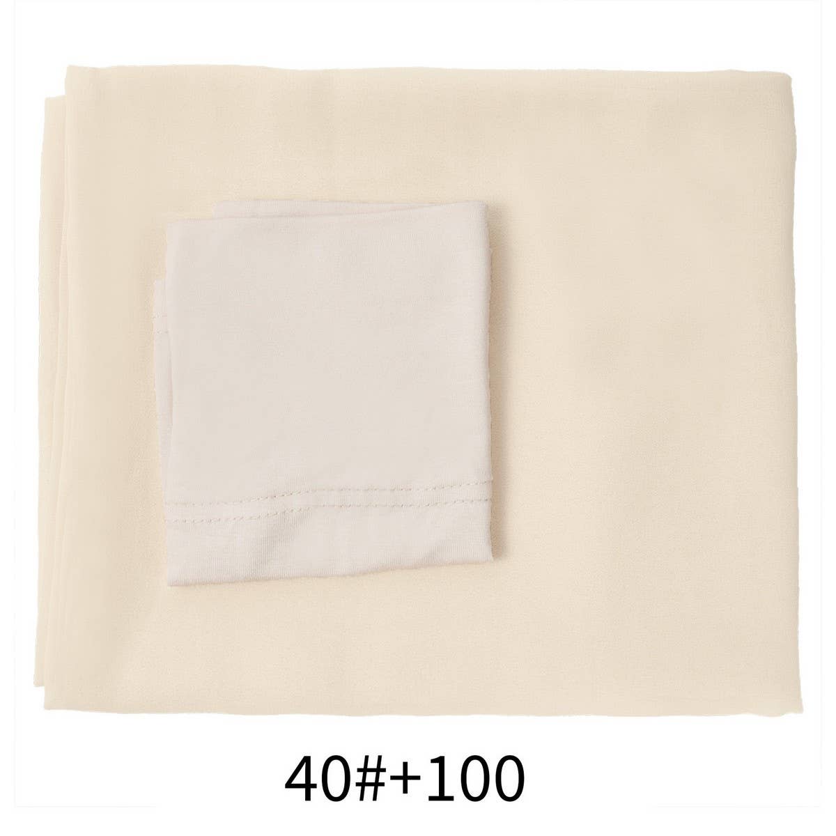 TWO-PIECE CHIFFON SHAWL AND HEADSCARF