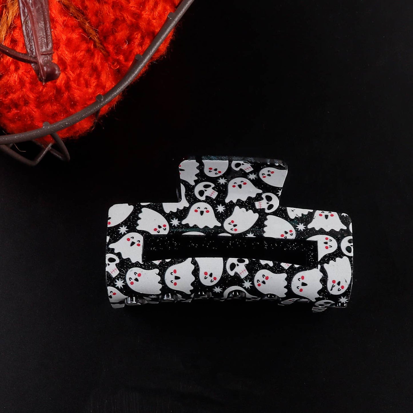 HALLOWEEN GHOST RECTANGULAR HAIRPIN