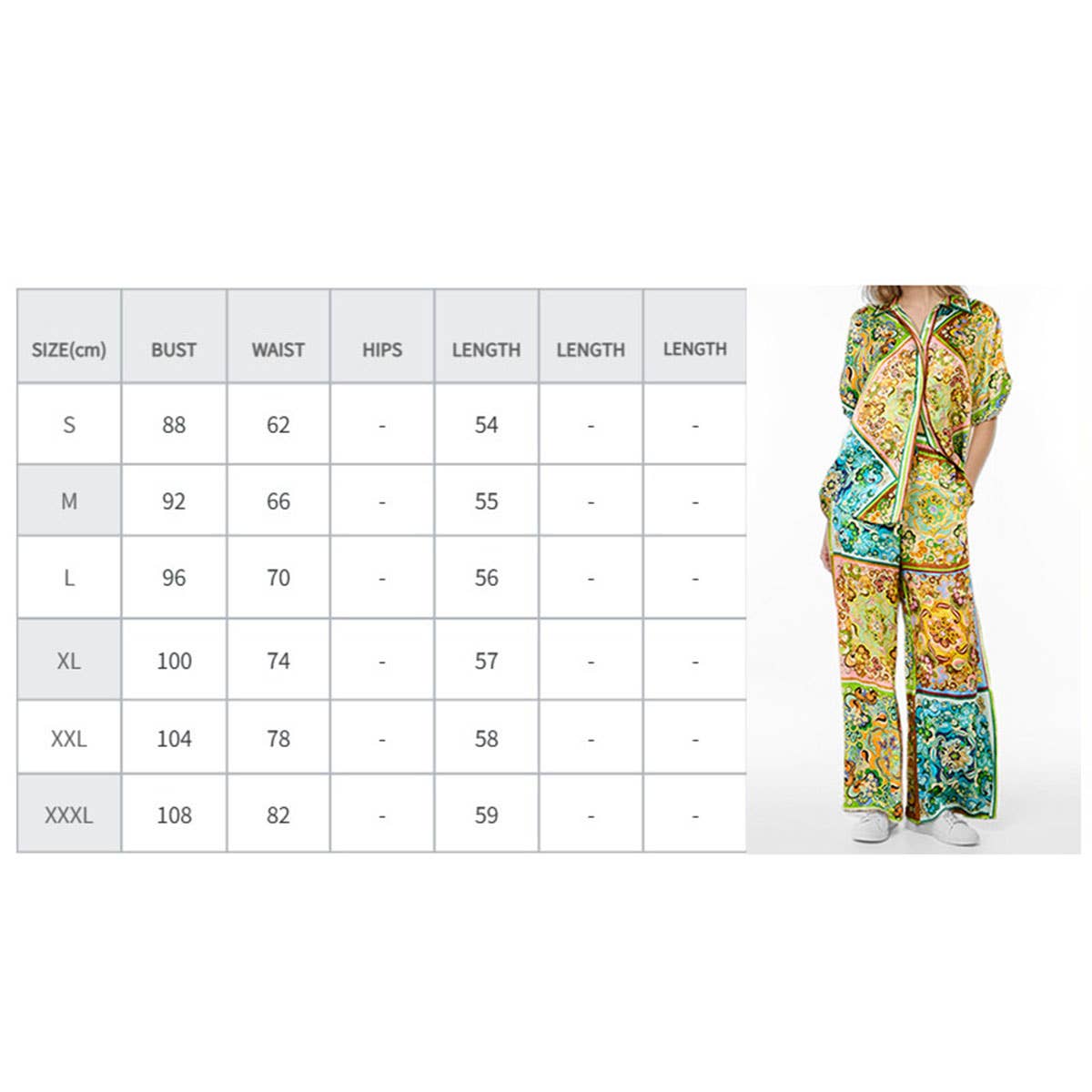Stylish printed short-sleeved holiday casual suit
