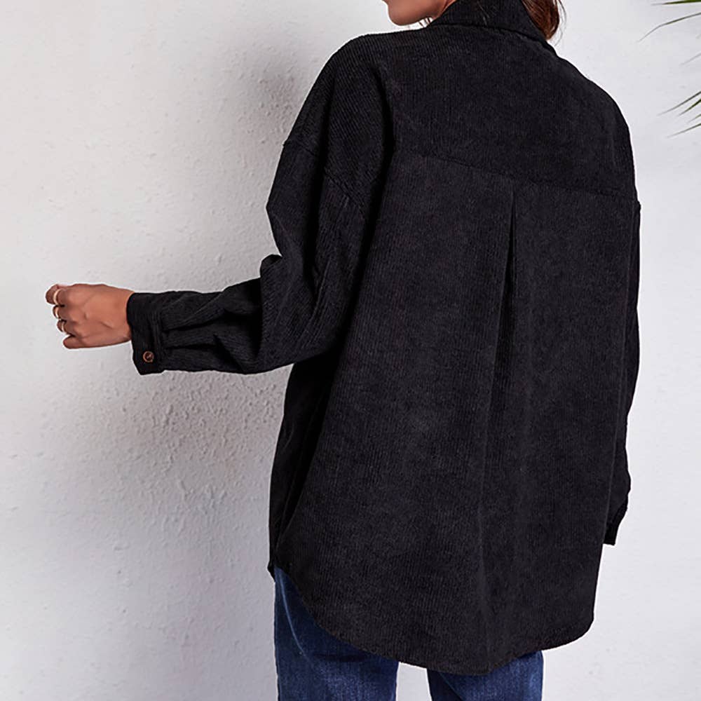 Lapel long sleeve color pocket trench coat