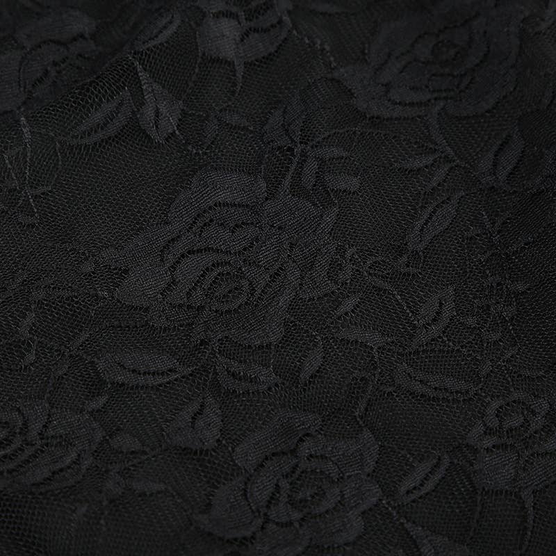 Irregular hemline high waist mesh long dress