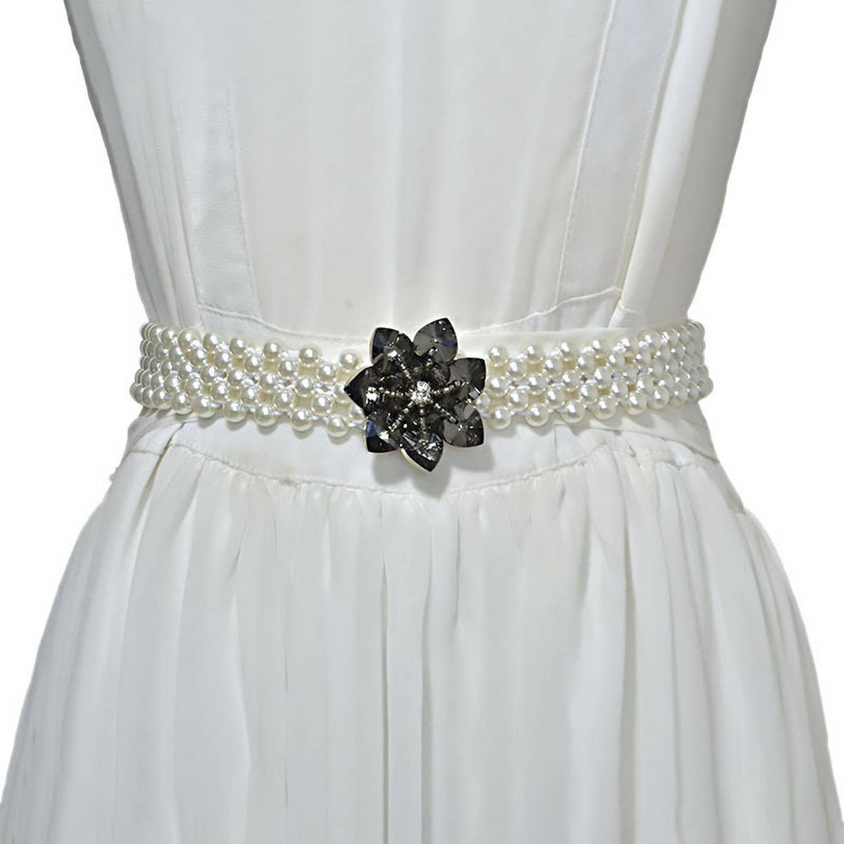 PEARL CRYSTAL ELASTIC SWEET WAIST CHAIN_CWABE0517