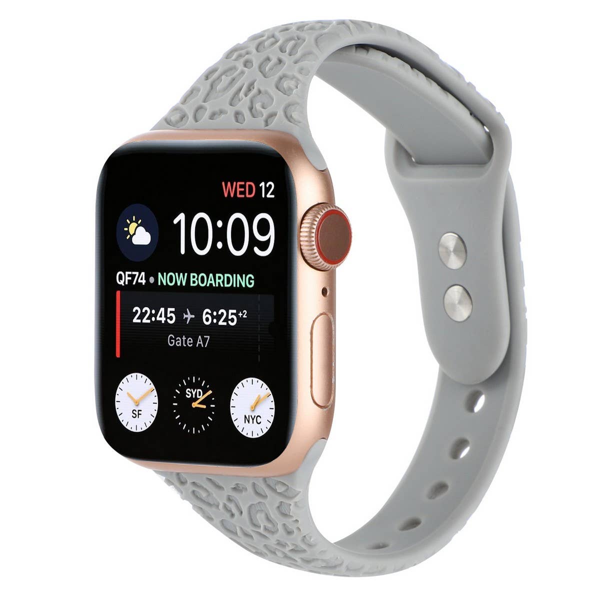 APPLE WATCH9-1 ENGRAVED LEOPARD PRINT STRAP IWATCH8_CWWW0070