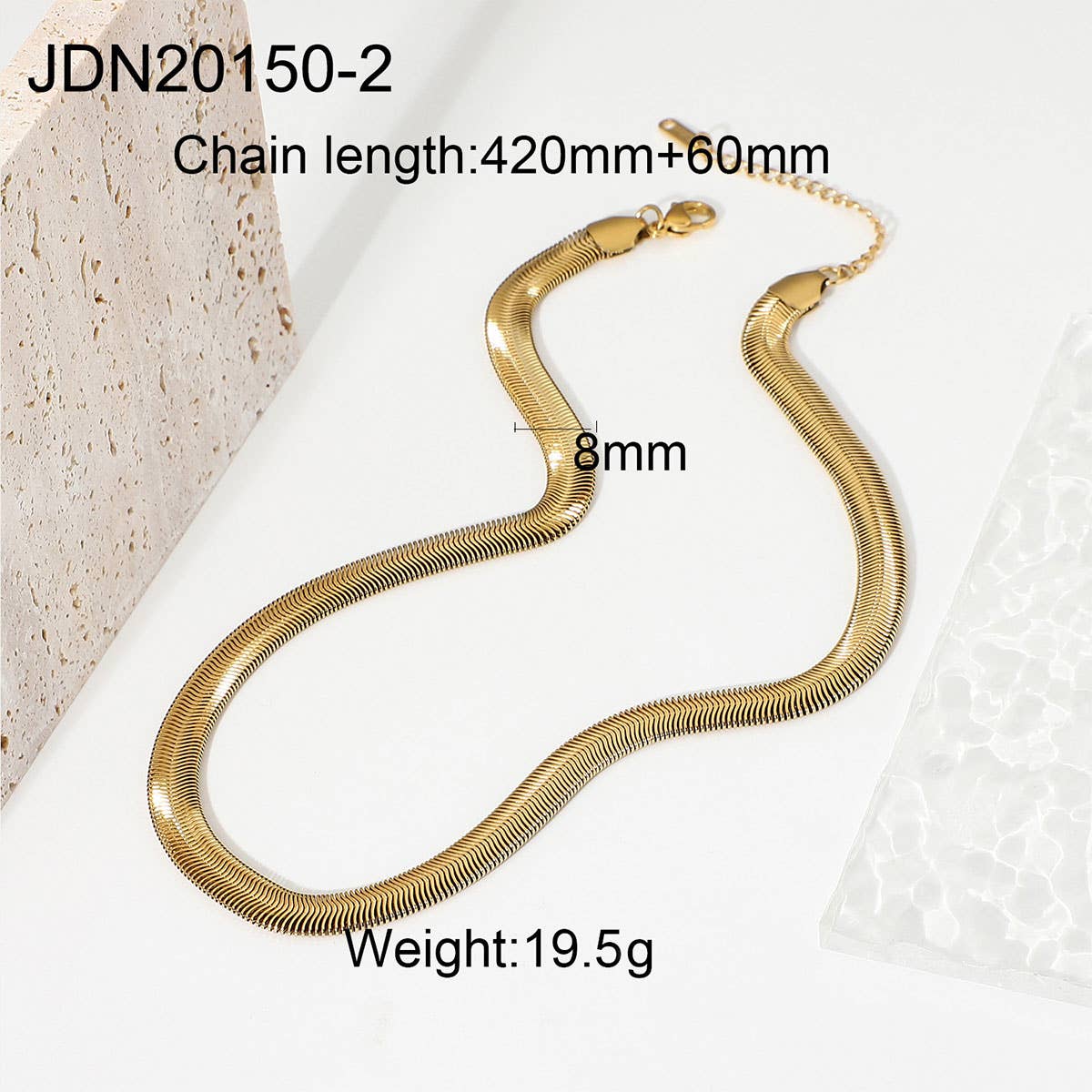 MULTILAYER GOLD PLATE STAINLESS STEEL NECKLACE