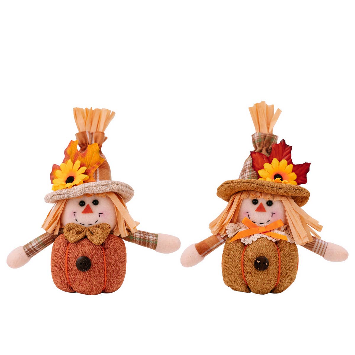 SUNFLOWER MAPLE LEAF SCARECROW DOLL PENDANT