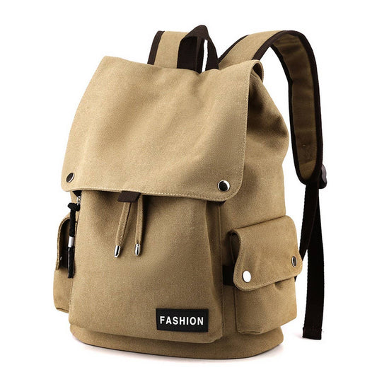 BACK-TO-SCHOOL CANVAS BACKPACKS DRAWSTRING CLOSURE_CWAB2216