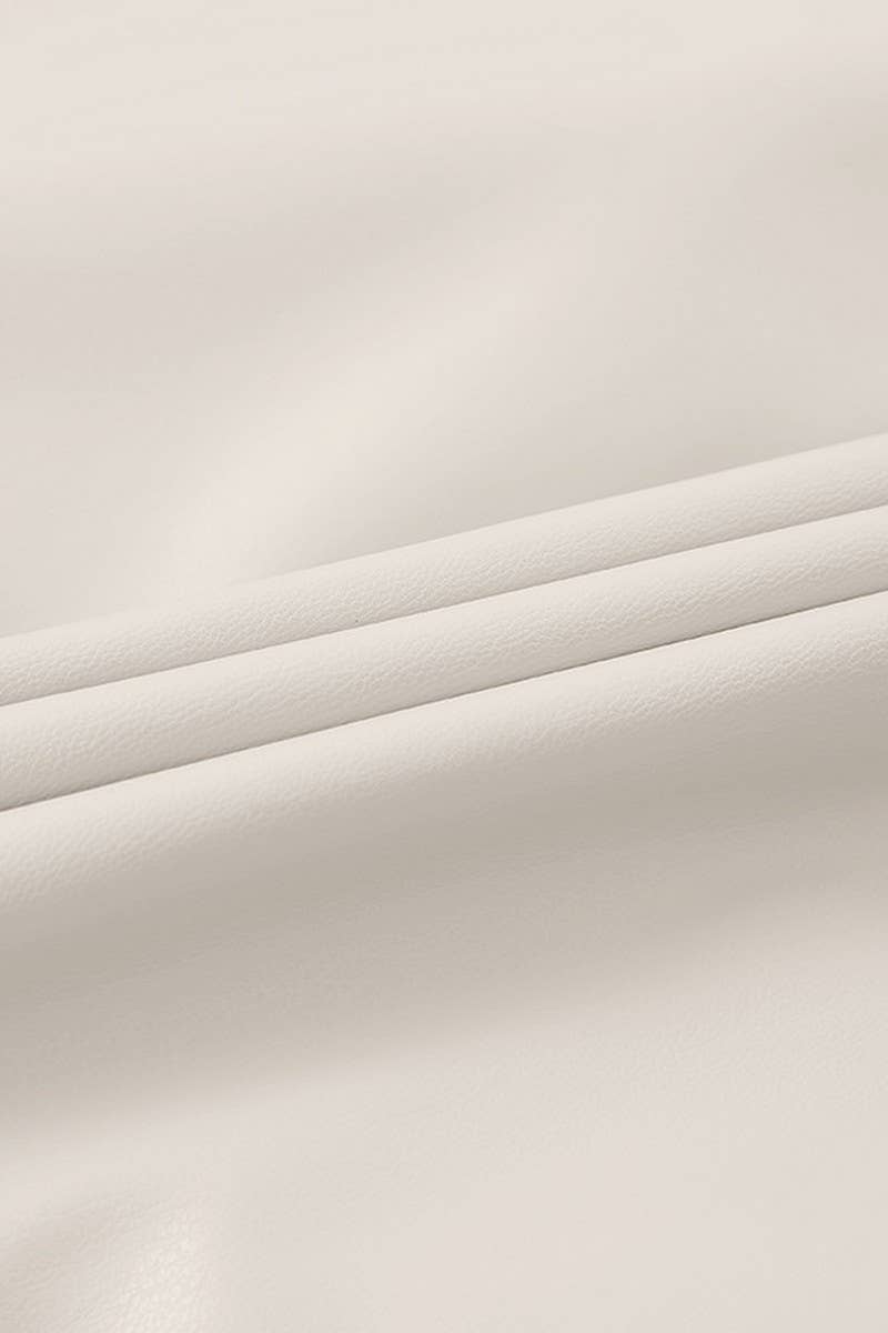 CWBMS0250_VINTAGE PLUS VELVET PU LEATHER SLIT SKIRT