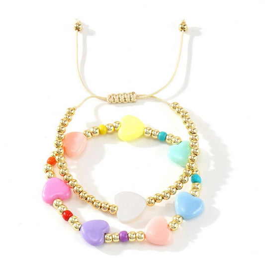 VALENTINE'S DAY HEART HAND-WOVEN BRACELET