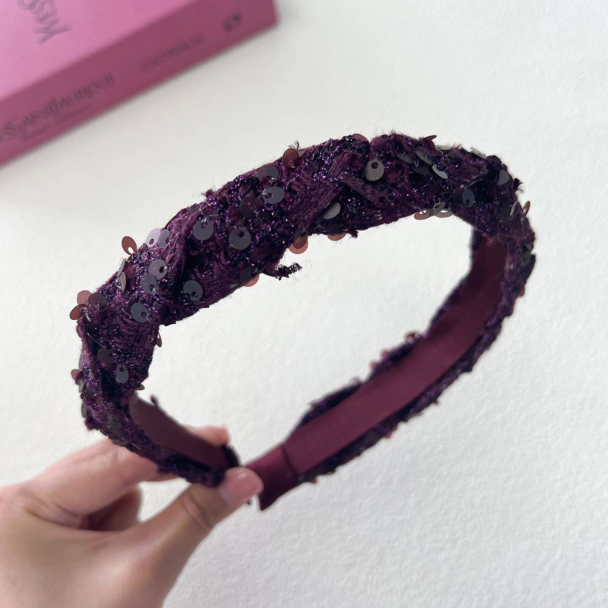 PERSONALIZED CROSS BRAID HAIRBAND_CWAHA2834