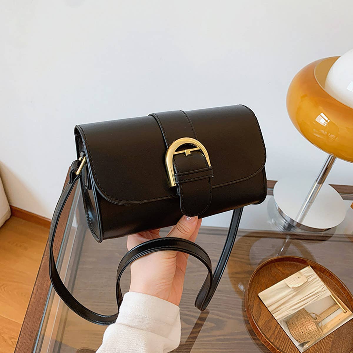 2024 NEW BUCKLE SHOULDER MESSENGER BAG_CWAB2760
