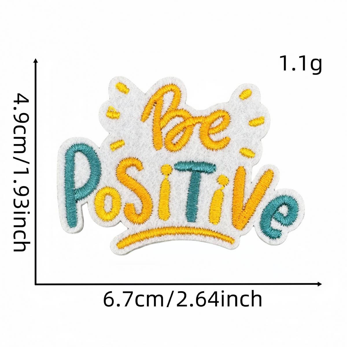 PERSONALIZED COLORFUL ENGLISH EMBROIDERY PATCH_CWMM4029