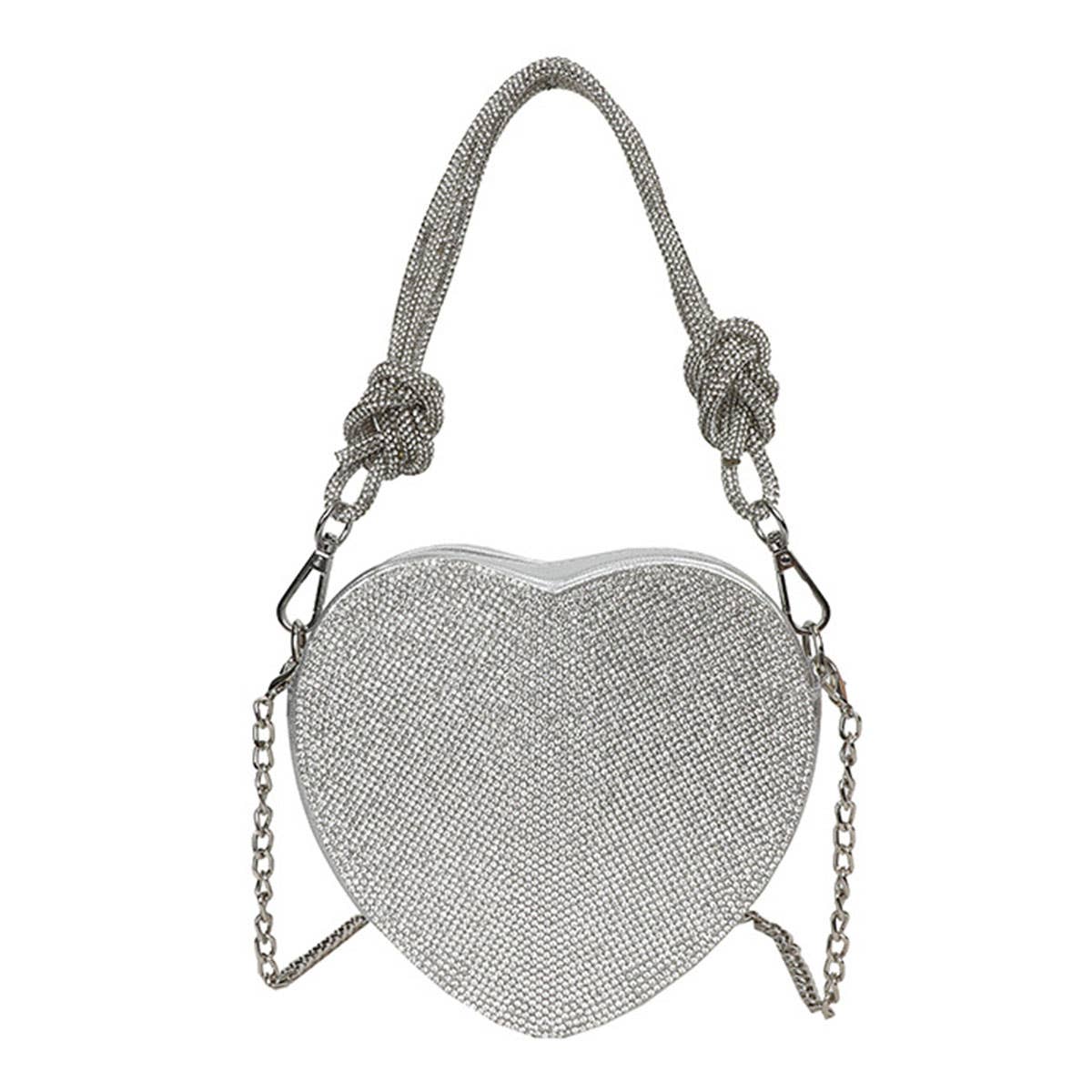 Diamond-encrusted retro hand-held crossbody bag