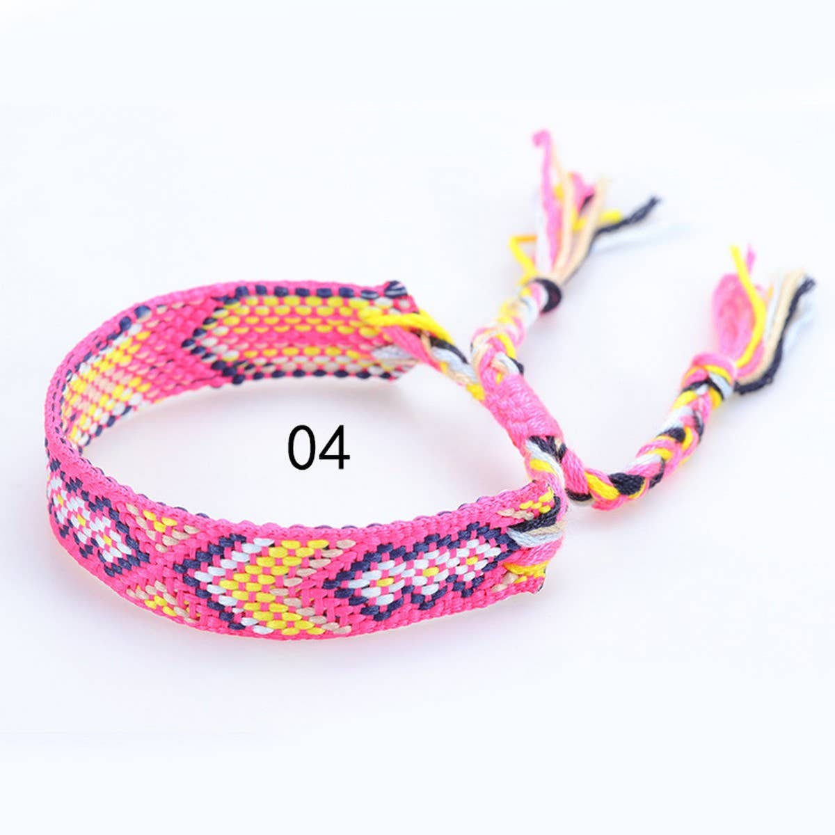 ETHNIC STYLE COLORFUL TASSEL WOVEN BRACELET