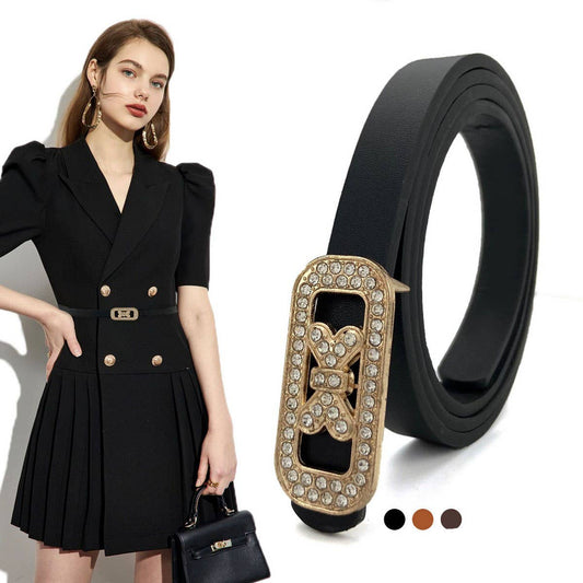 NEW WOMEN'S DIAMOND THIN BELT BUTTERFLY BELT_CWABE0710