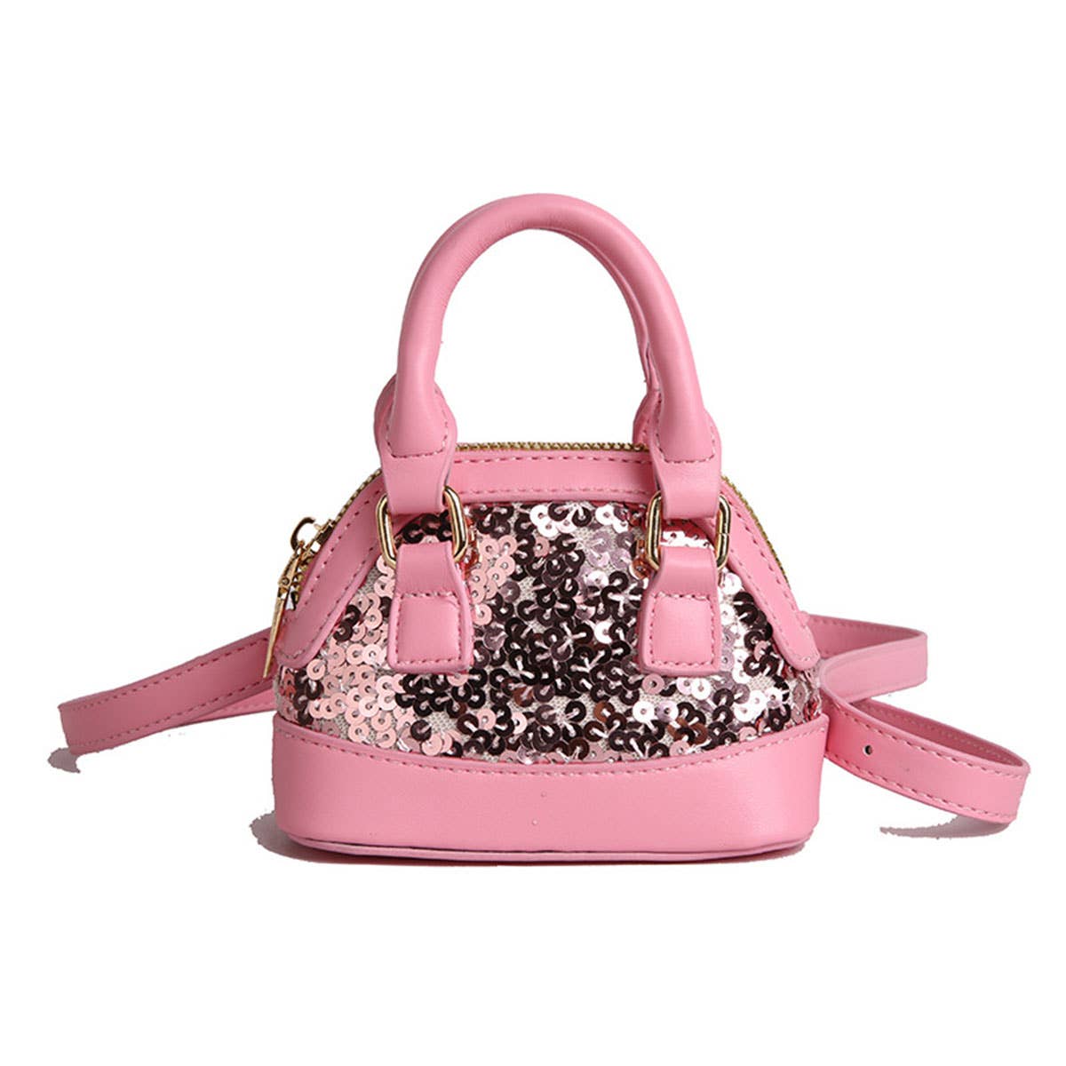 Mini sequin versatile crossbody shell bag