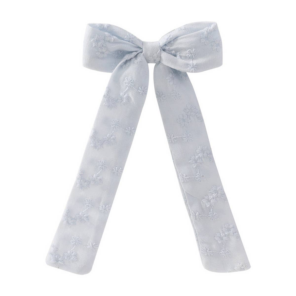 CHILDREN'S RIBBON BOW EMBROIDERED HAIRPIN