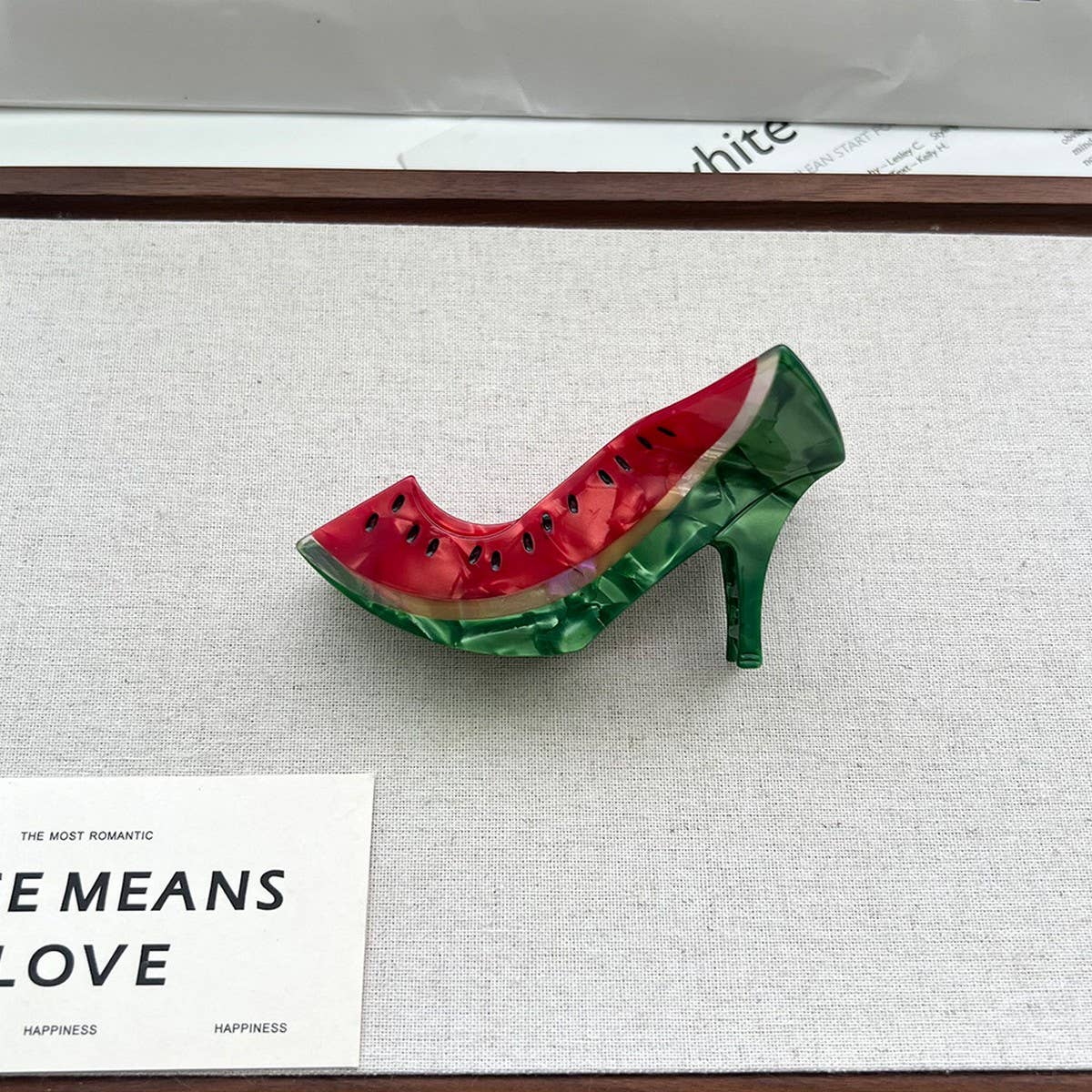 Fruit Series Acetate Hair Clips with Shark Design