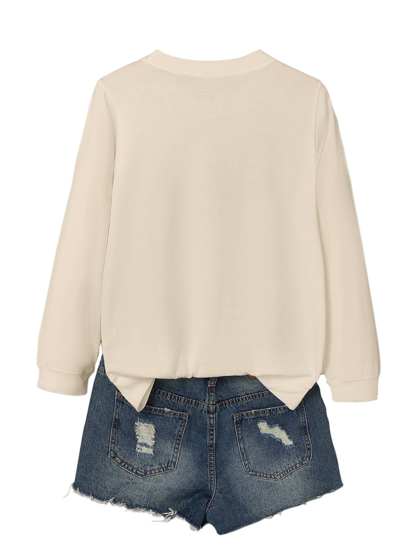 SOLID COLOR CASUAL CREWNECK COMFORTABLE T-SHIRT