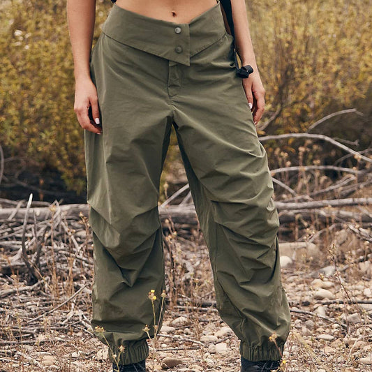 Outdoor casual pants Hiking solid color pants for women