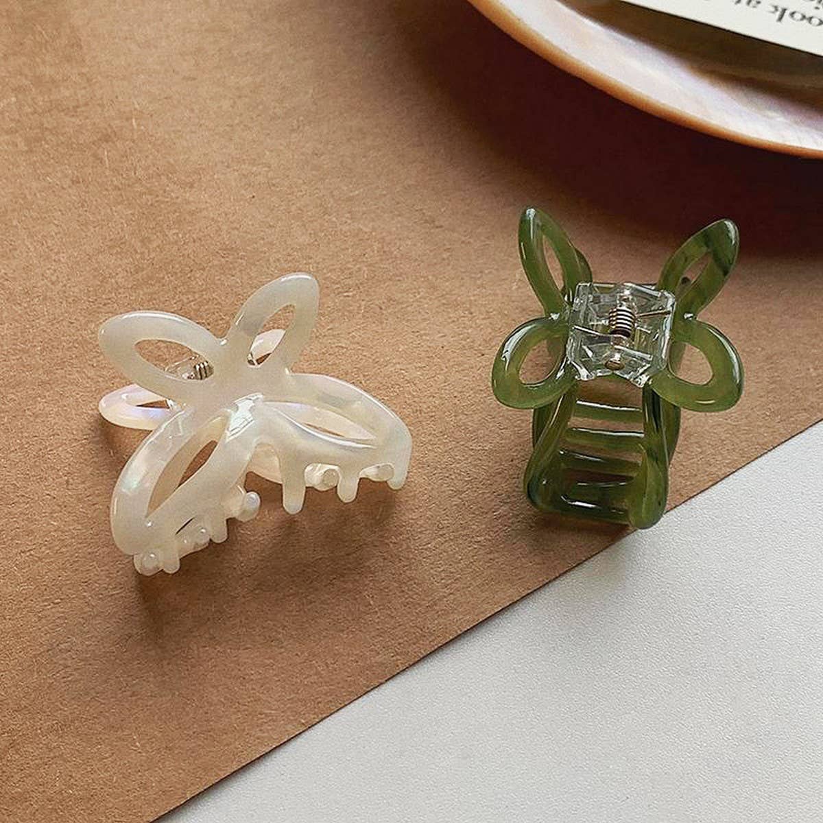 Mini Butterfly Acetate Hair Claw ? Elegant Clip