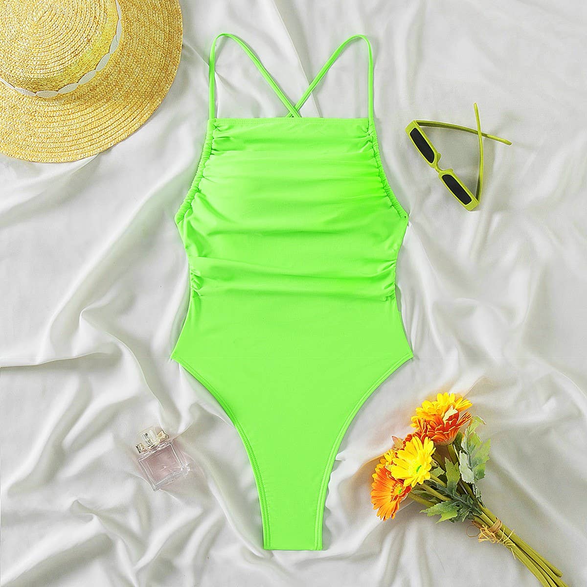 WOMEN'S SEXY SUSPENDER ONE-PIECE SWIMSUIT