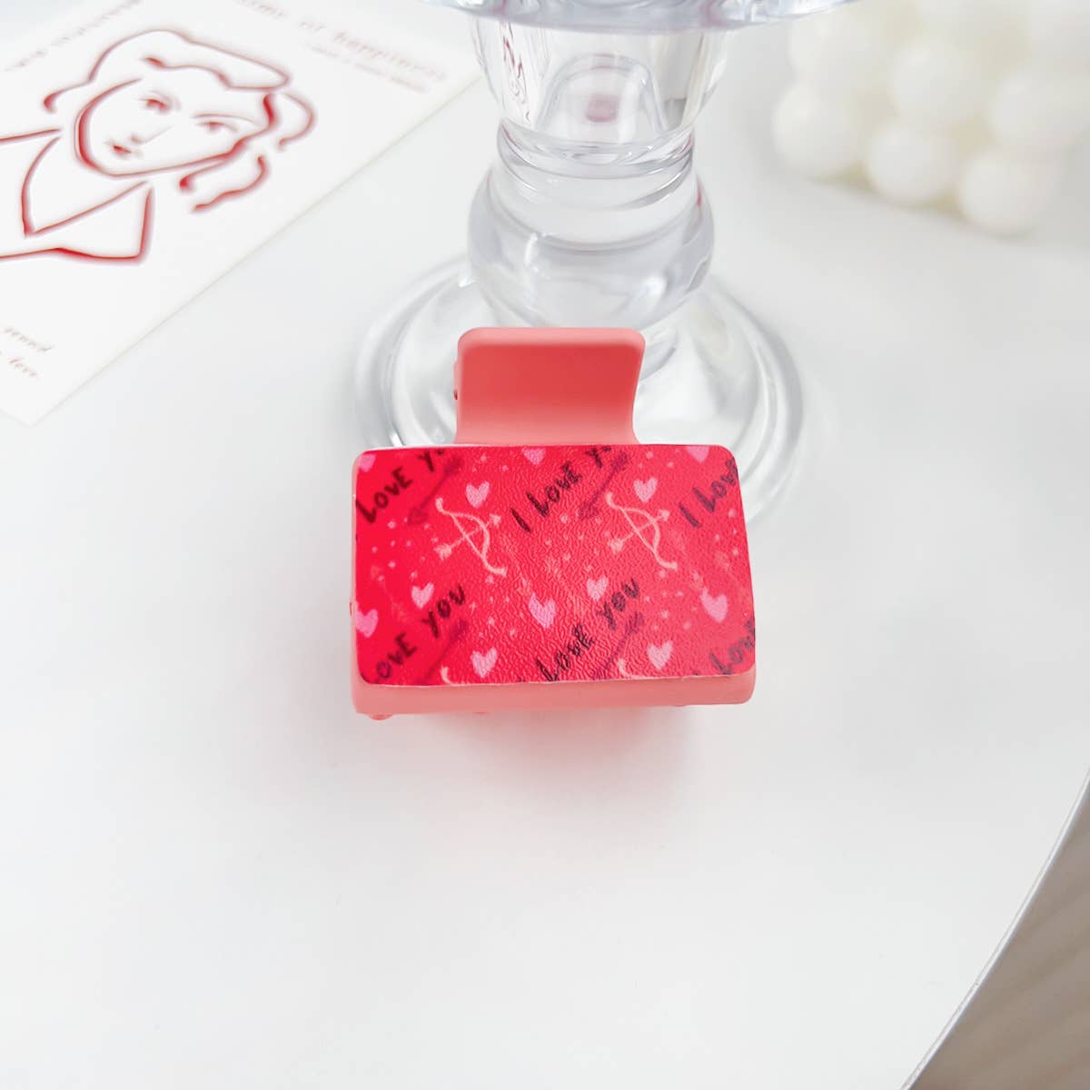 Romantic love plastic hairpins Valentine's Day