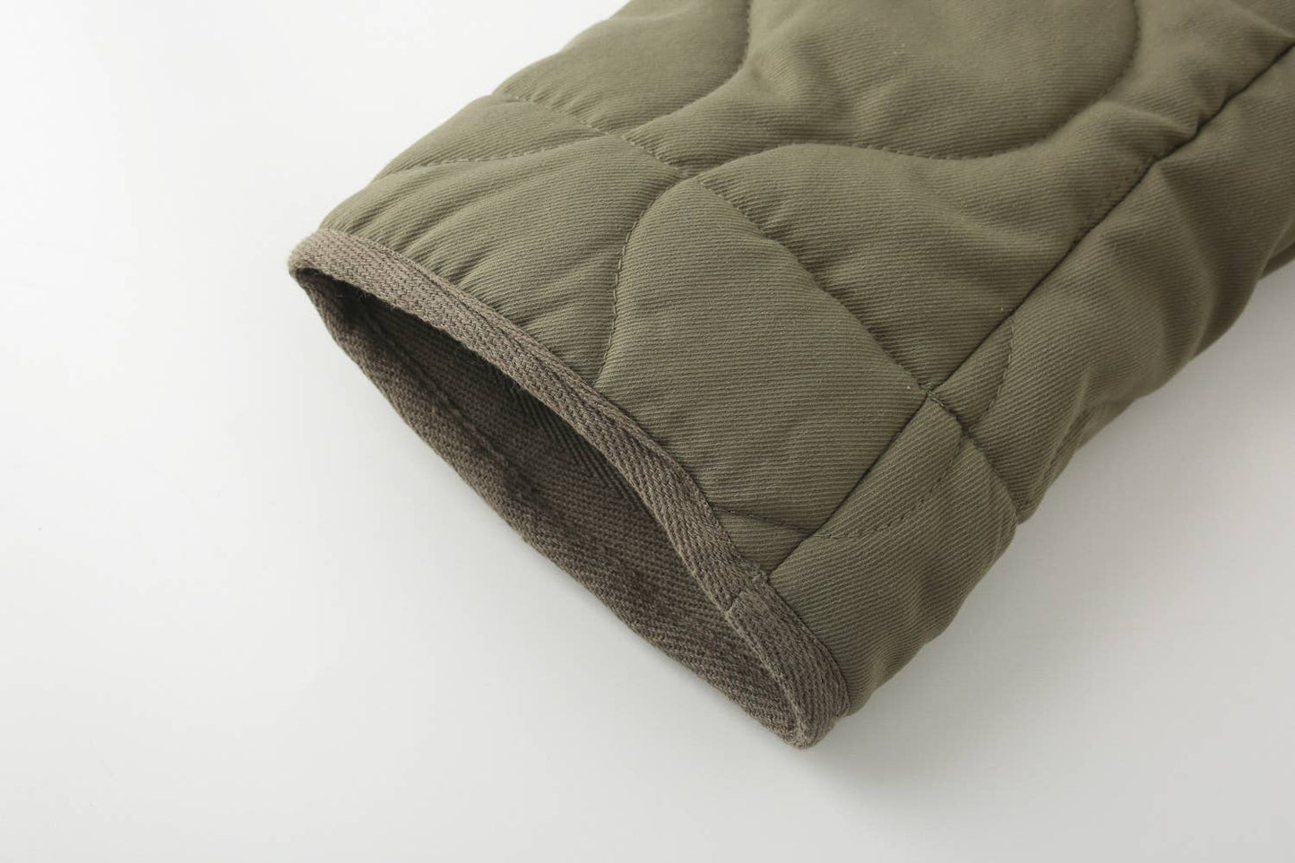 Round-neck, long-sleeved, loose cotton jacket