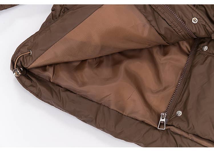 Stand-up collar thickened cotton-padded jacket