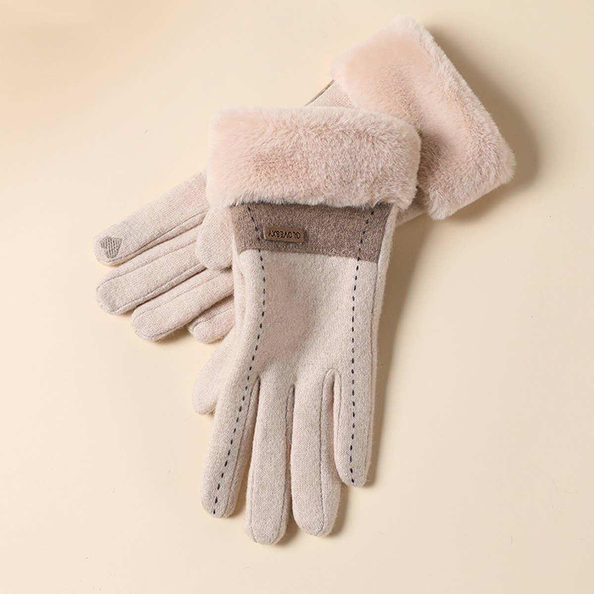 WOMENS AUTUMN AND WINTER WARM WOOL GLOVES_CWAG0061
