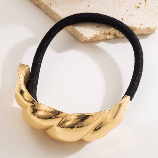 Minimalist Metal Geometric Elastic Hair Tie