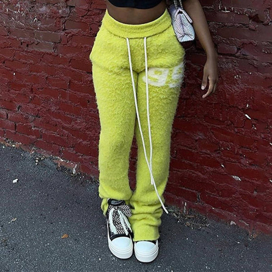 DRAWSTRING TIED HIGH WAISTED STRAIGHT LEG PANTS_CWBLP0526