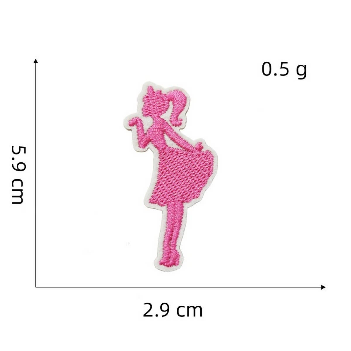 NEW PINK CARTOON EMBROIDERED CLOTH PATCH