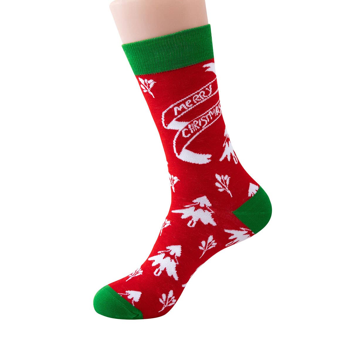 CHRISTMAS PATTERN CREW SOCKS