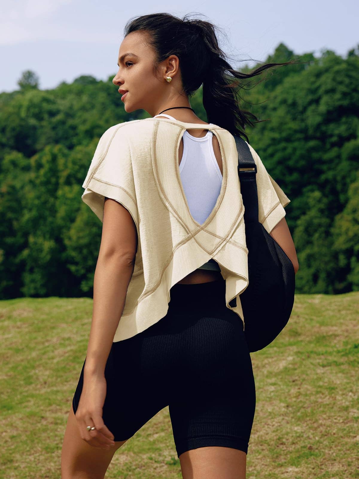 WOMEN'S BACK SPORTS YOGA TOP